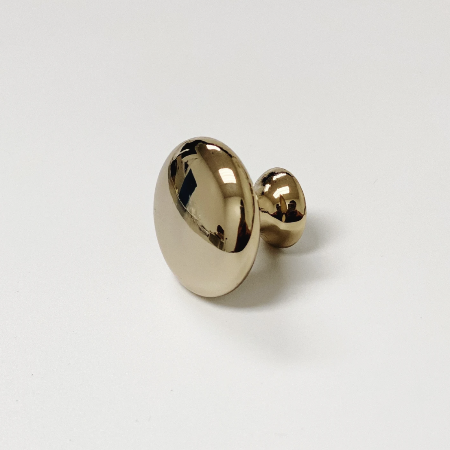 Polished Light Gold "Capri" Cup Drawer Pull, Ring Pull or Round Cabinet Knob | Pulls