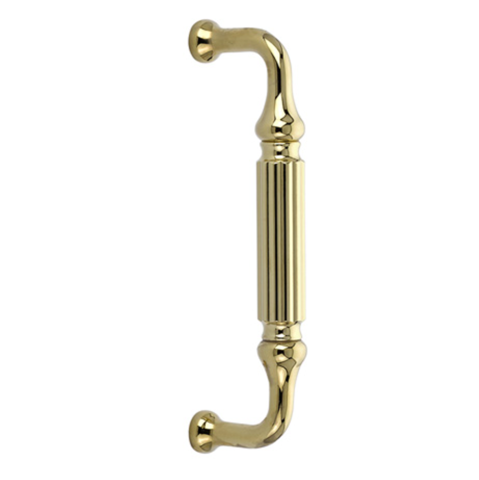 Door Handle "Delano" Unlacquered Brass Hardware for Interior Sliding and Barn Doors