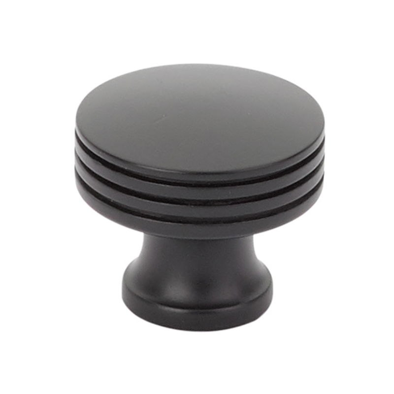 Matte Black "Moderna" Drawer Pulls and Cabinet Knobs - Forge Hardware Studio