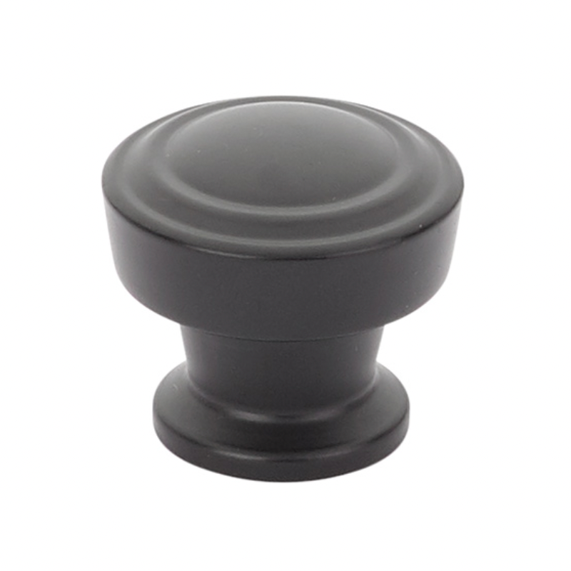 Matte Black "Moderna" Drawer Pulls and Cabinet Knobs - Forge Hardware Studio