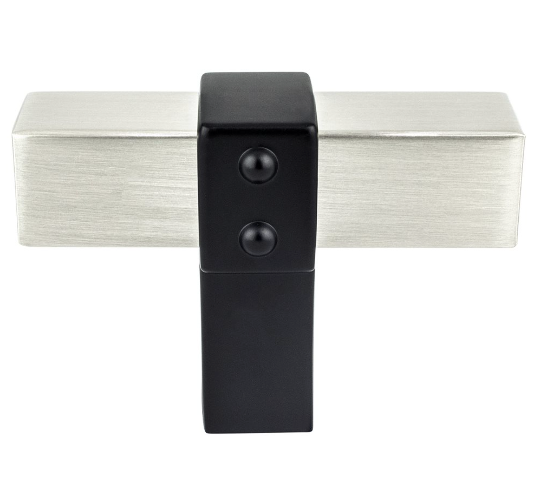 Matte Black and Brushed Nickel "Rio" Dual-Finish Cabinet Knob and Drawer Pulls - Industry Hardware