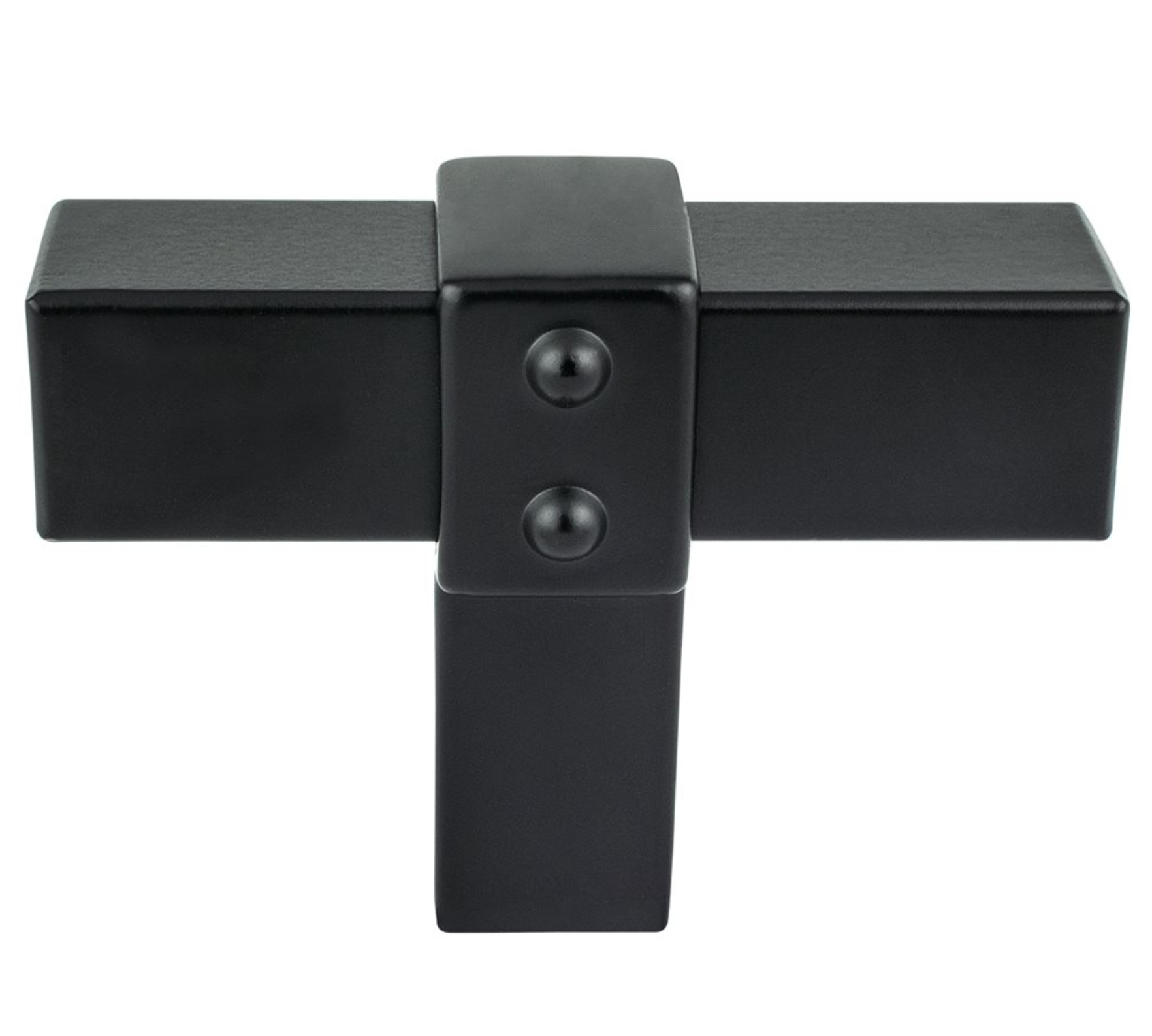 Matte Black "Rio" T-Bar Cabinet Knob and Drawer Pulls - Industry Hardware