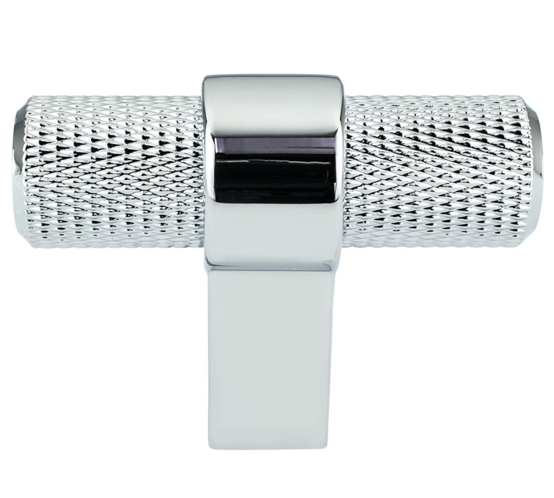 Knurled "Prelude" Polished Chrome Cabinet Knobs and Drawer Pulls - Industry Hardware