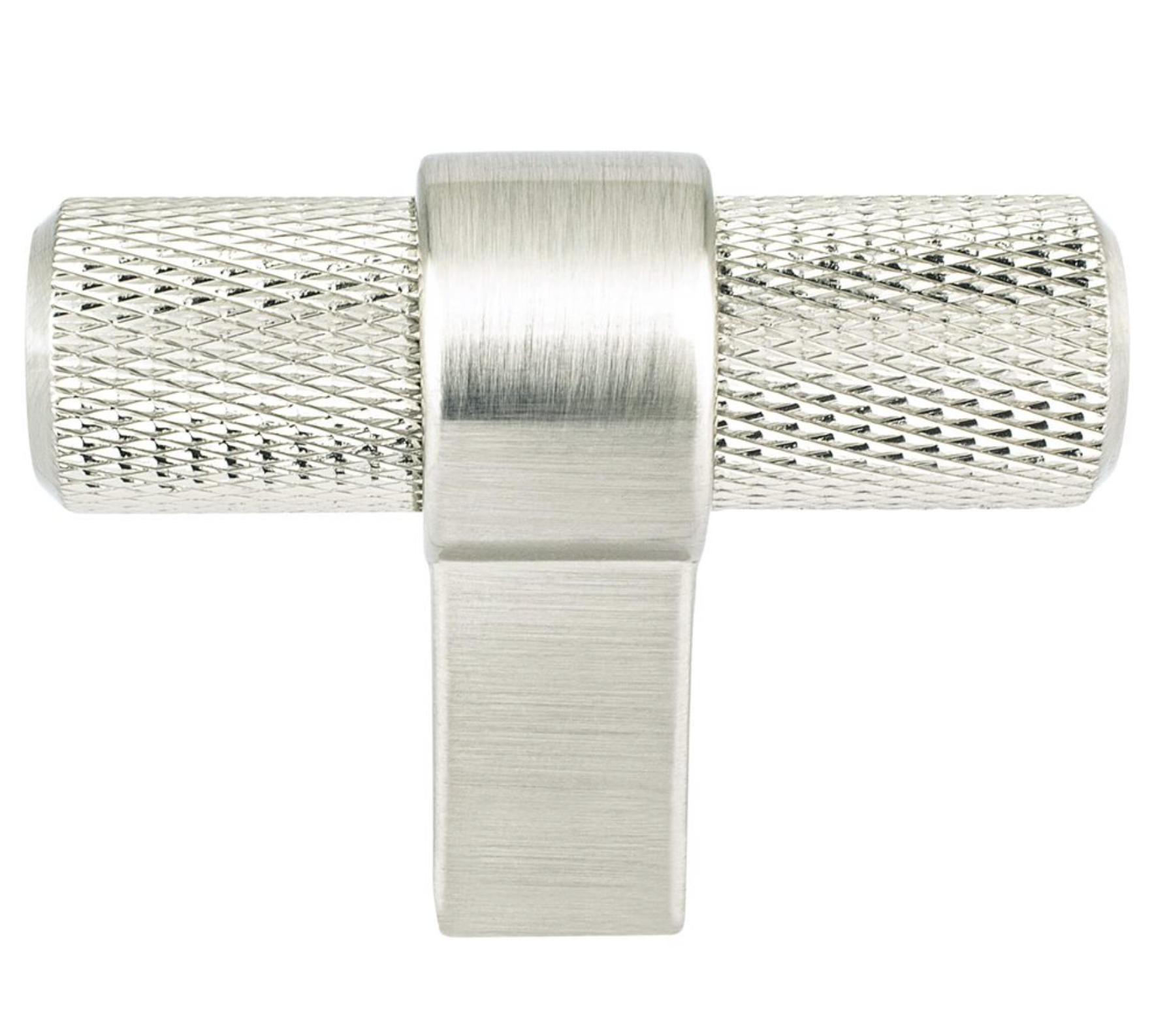 Knurled "Prelude" Brushed Nickel Cabinet Knobs and Drawer Pulls - Industry Hardware