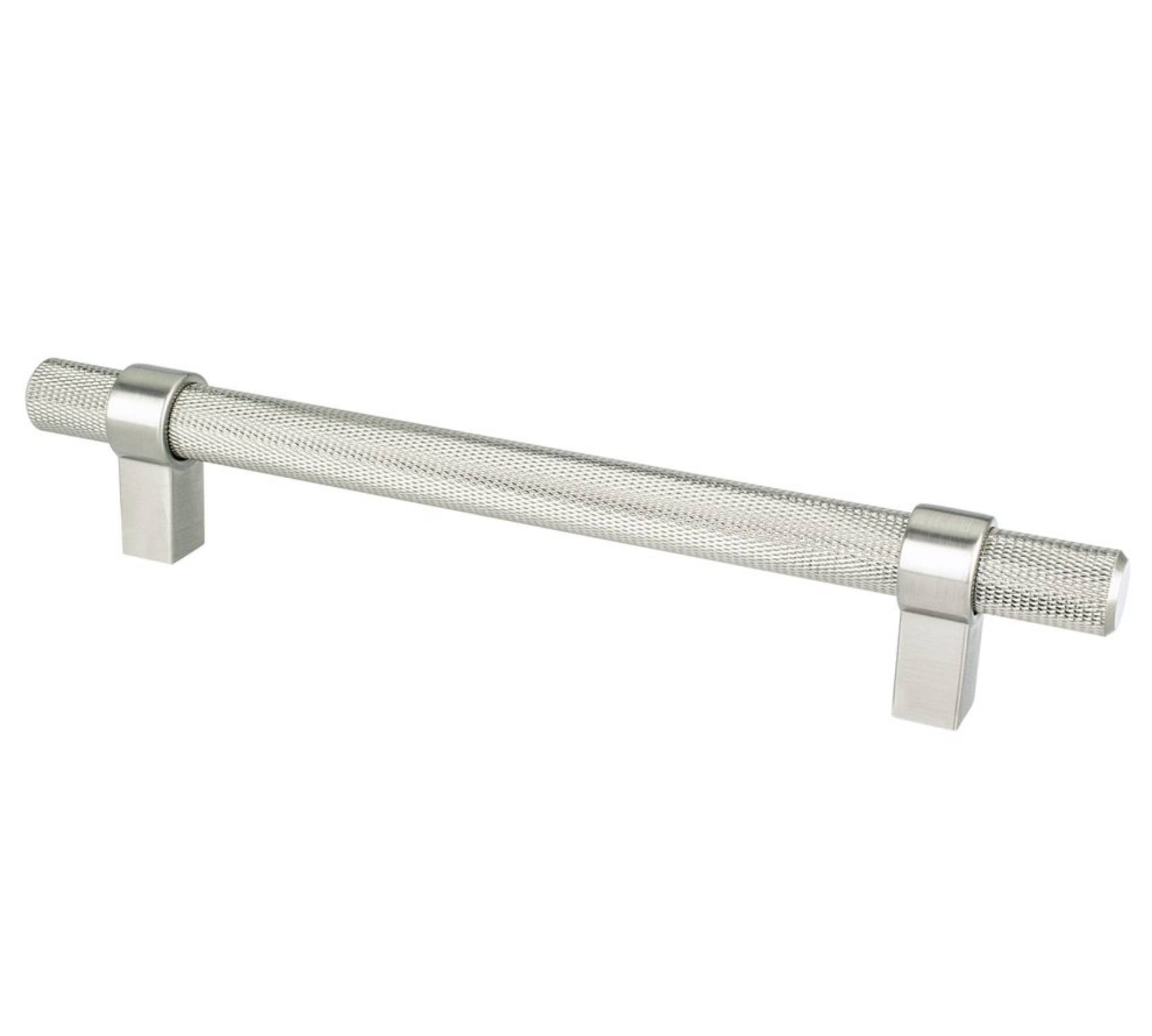 Knurled "Prelude" Brushed Nickel Cabinet Knobs and Drawer Pulls - Industry Hardware