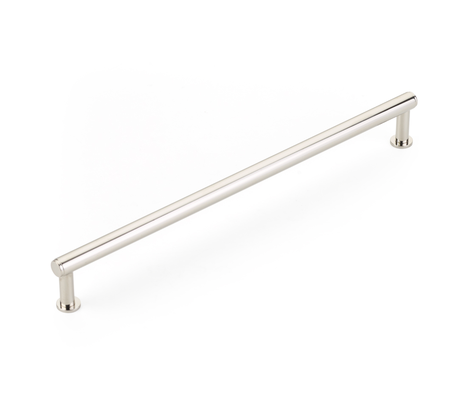 Polished Nickel "Maison No. 2" Smooth Drawer Pulls and Cabinet Knobs with Optional Backplate - Industry Hardware