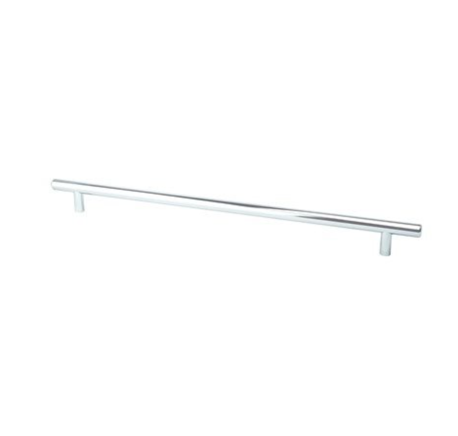 Polished Chrome "Dash" T-Bar Round Knob and Drawer Pulls - Industry Hardware