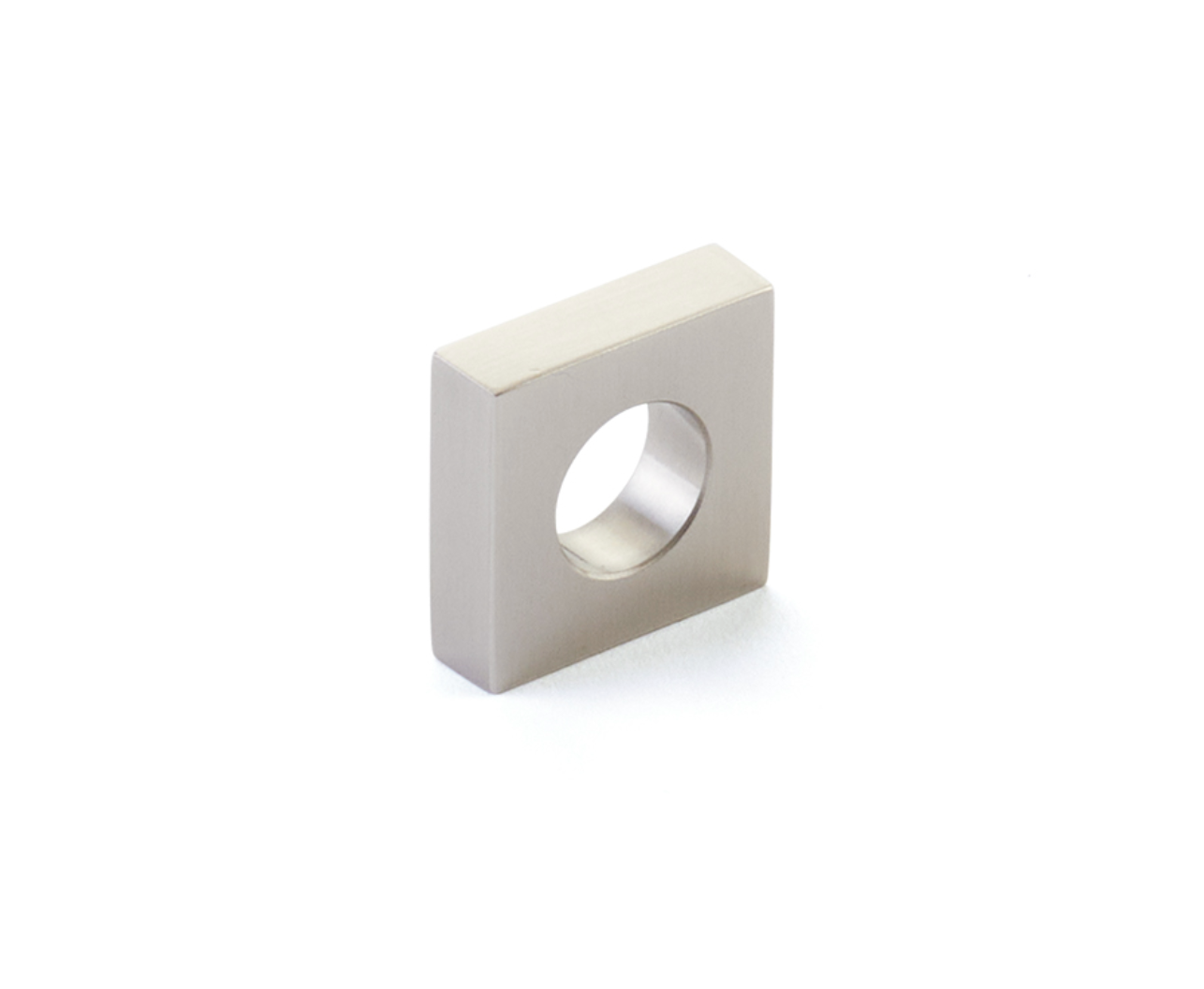 Brushed Nickel "Loop" Square Drawer Pulls and Cabinet Knobs