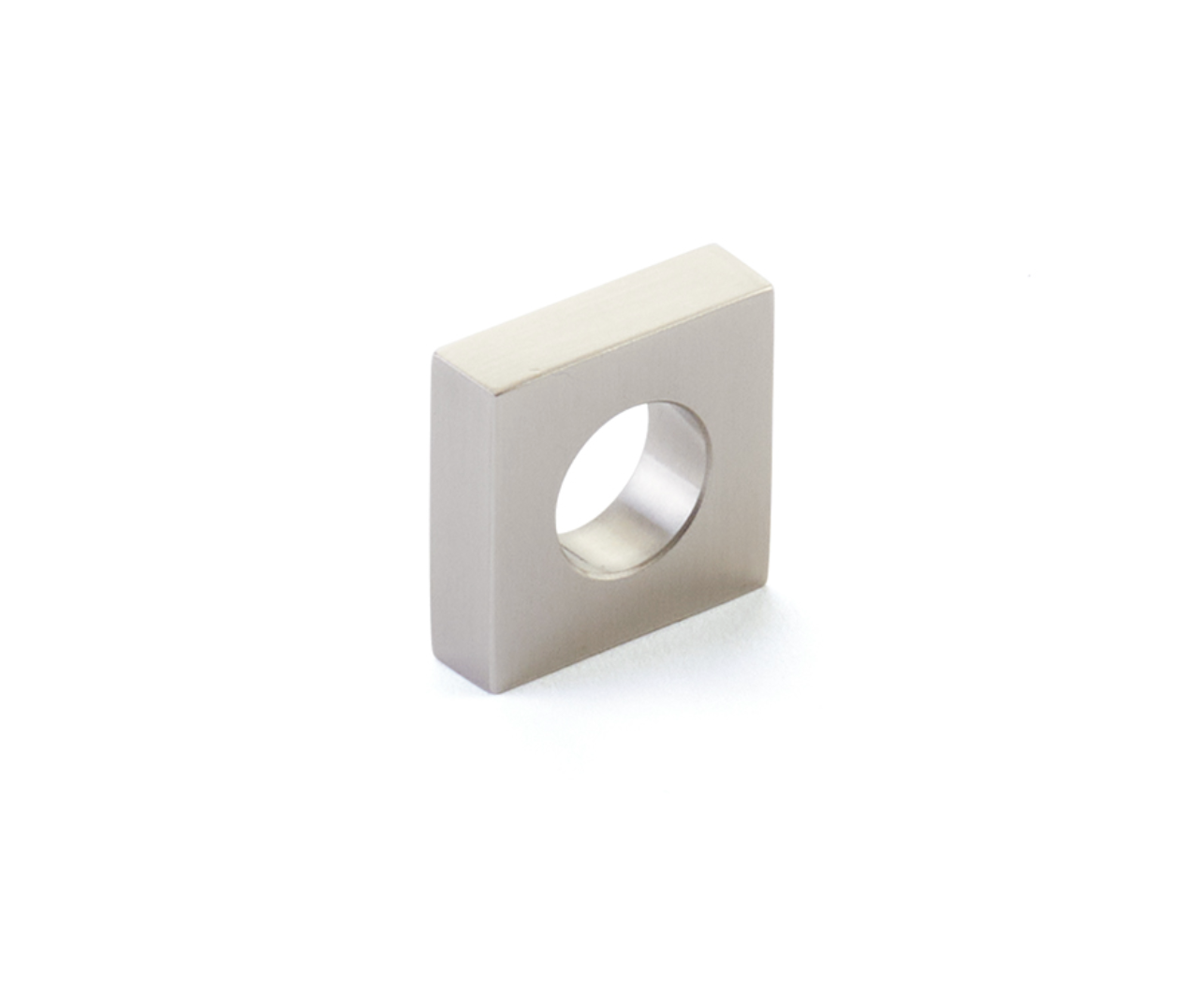 Brushed Nickel "Loop" Square Drawer Pulls and Cabinet Knobs - Industry Hardware