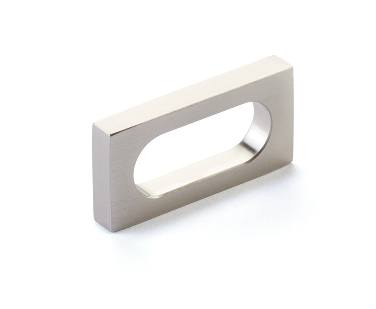 Brushed Nickel "Loop" Square Drawer Pulls and Cabinet Knobs