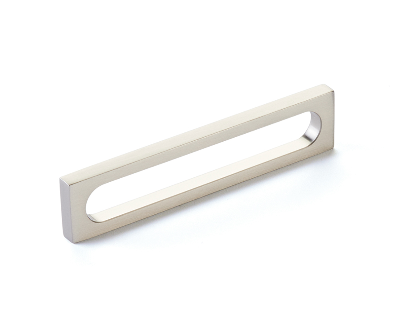 Brushed Nickel "Loop" Square Drawer Pulls and Cabinet Knobs - Industry Hardware
