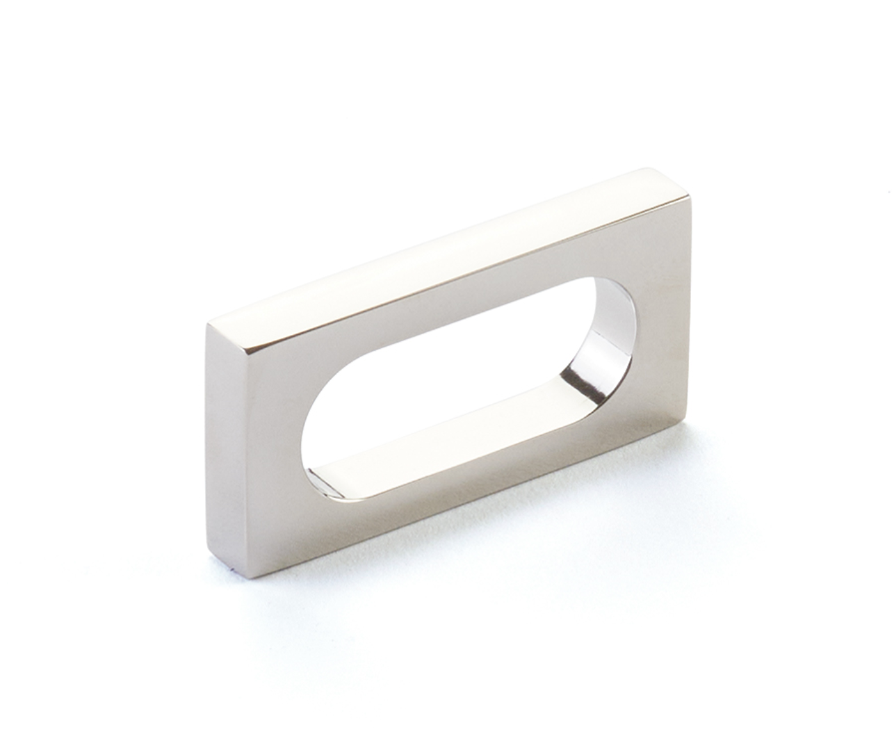 Polished Nickel "Loop" Square Drawer Pulls and Cabinet Knobs