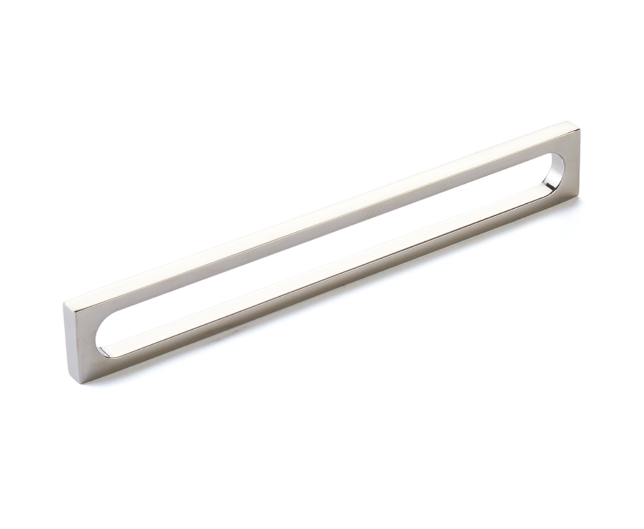 Polished Nickel "Loop" Square Drawer Pulls and Cabinet Knobs