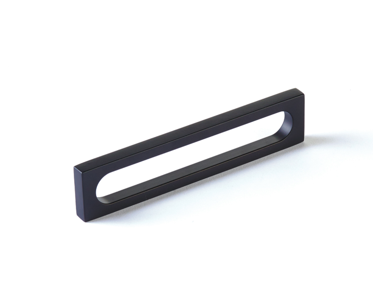 Matte Black "Loop" Square Drawer Pulls and Cabinet Knobs - Industry Hardware