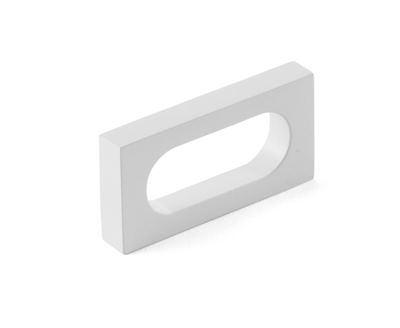 Matte White "Loop" Square Drawer Pulls and Cabinet Knobs - Industry Hardware