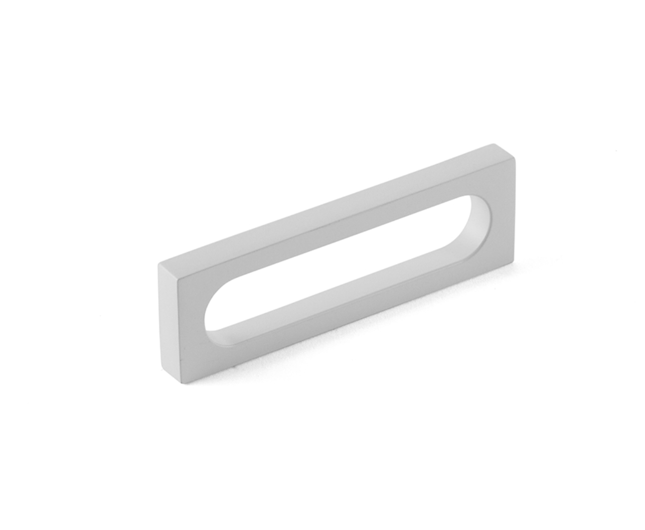 Matte White "Loop" Square Drawer Pulls and Cabinet Knobs