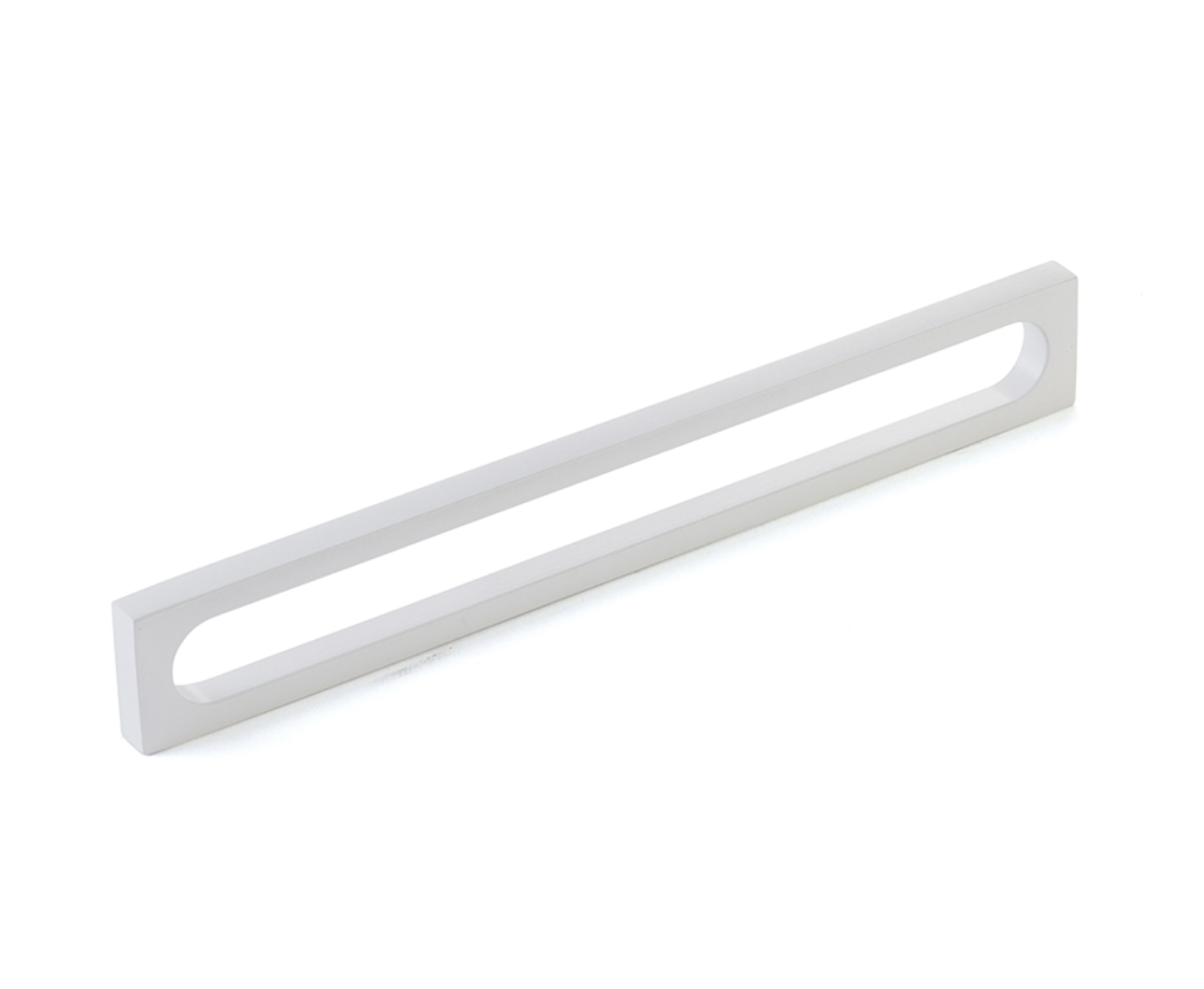 Matte White "Loop" Square Drawer Pulls and Cabinet Knobs