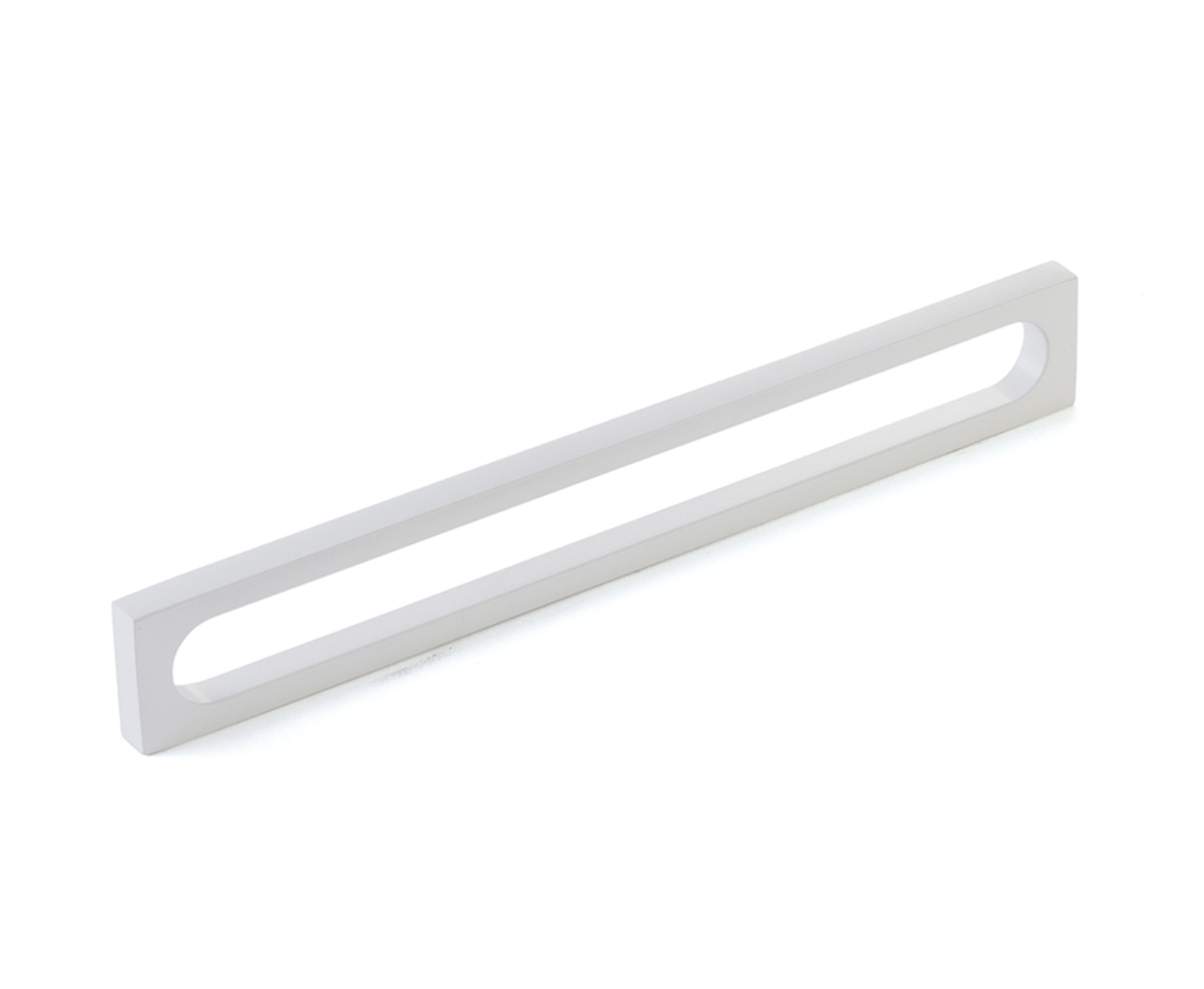 Matte White "Loop" Square Drawer Pulls and Cabinet Knobs - Industry Hardware