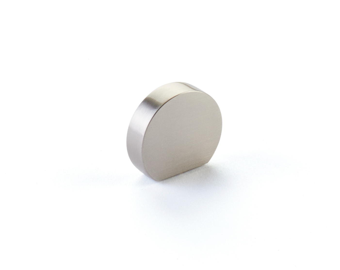 Brushed Nickel "Bit" Rounded Drawer Pulls and Cabinet Knobs