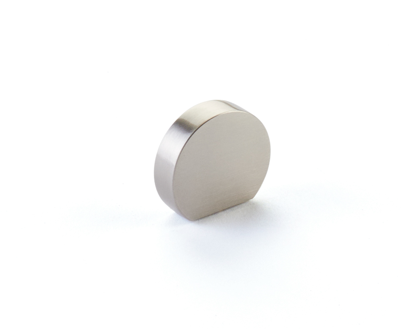 Brushed Nickel "Bit" Rounded Drawer Pulls and Cabinet Knobs - Industry Hardware