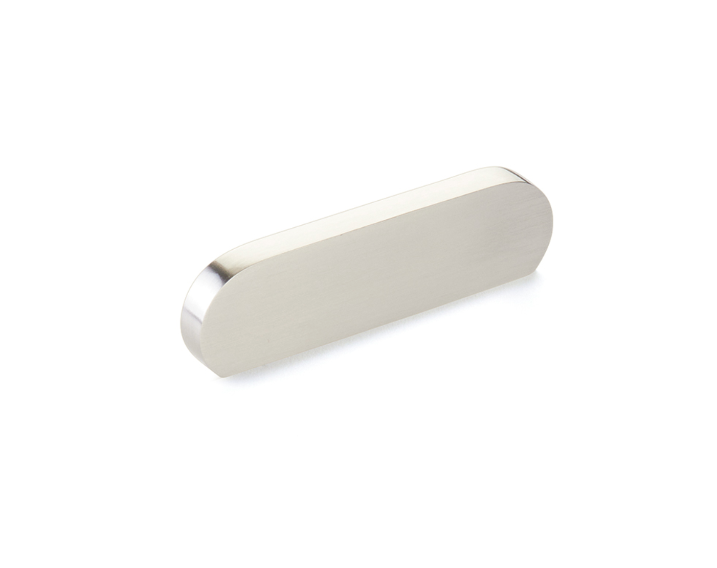 Brushed Nickel "Bit" Rounded Drawer Pulls and Cabinet Knobs - Industry Hardware
