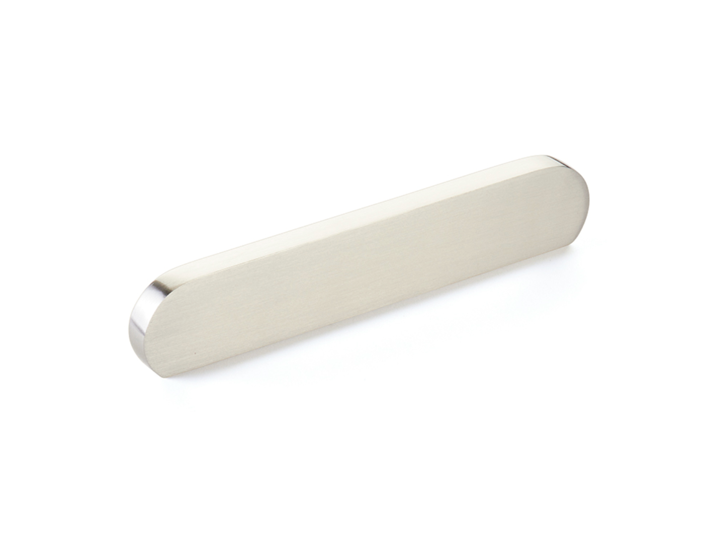 Brushed Nickel "Bit" Rounded Drawer Pulls and Cabinet Knobs
