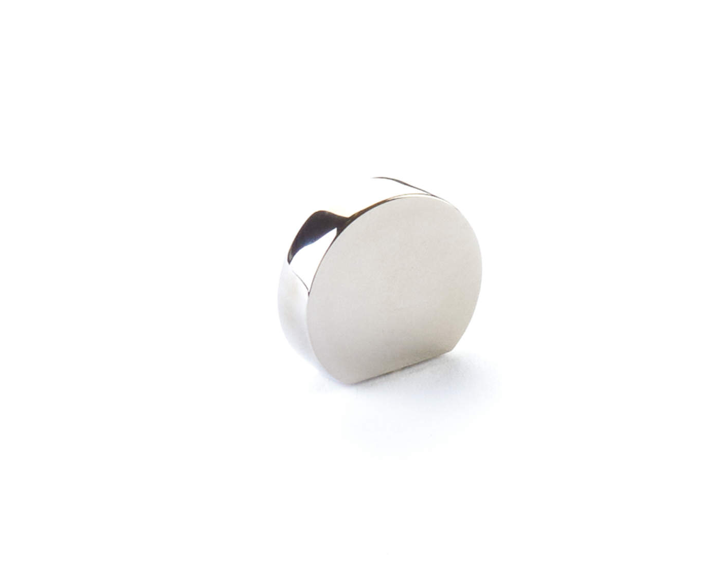 Polished Nickel "Bit" Rounded Drawer Pulls and Cabinet Knobs - Industry Hardware