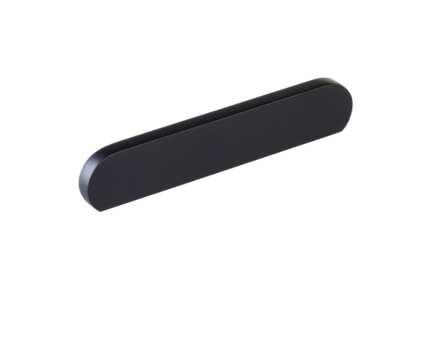 Matte Black "Bit" Rounded Drawer Pulls and Cabinet Knobs