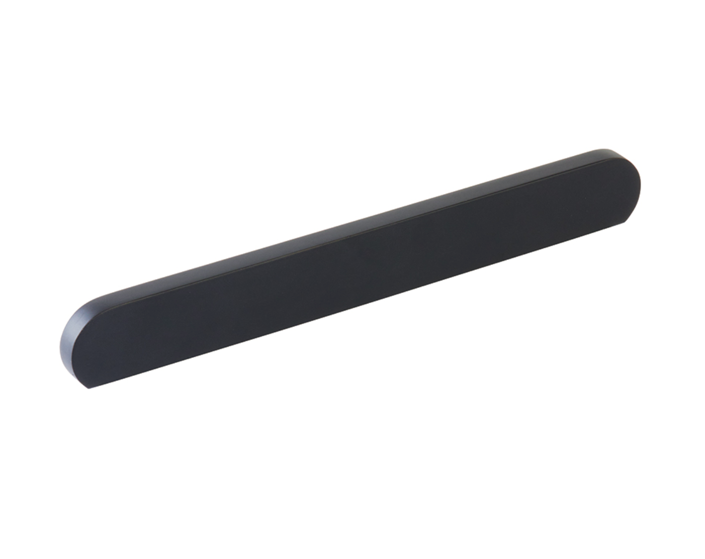 Matte Black "Bit" Rounded Drawer Pulls and Cabinet Knobs