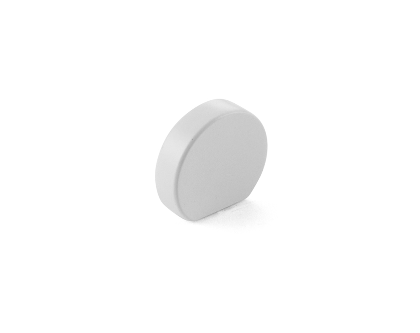 Matte White "Bit" Rounded Drawer Pulls and Cabinet Knobs - Industry Hardware