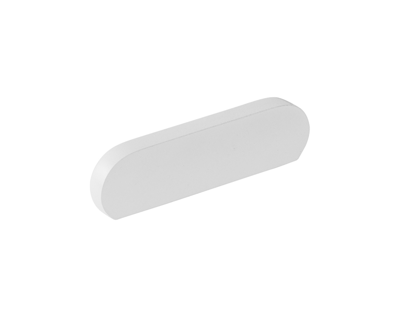 Matte White "Bit" Rounded Drawer Pulls and Cabinet Knobs - Industry Hardware