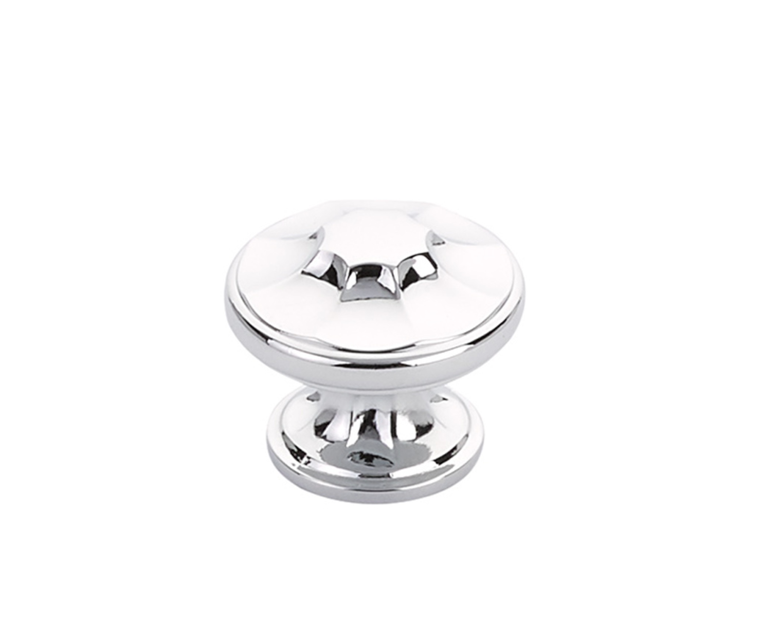 Polished Chrome "Regal" Cabinet Knobs and Drawer Pulls - Industry Hardware