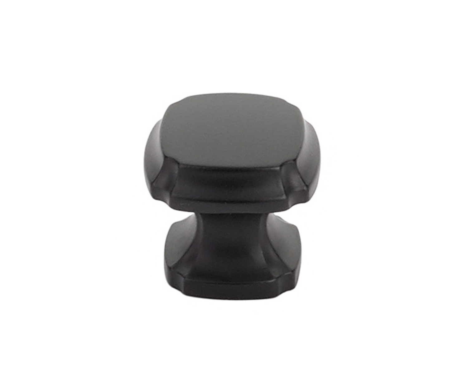 Matte Black "Regal" Cabinet Knobs and Drawer Pulls - Industry Hardware