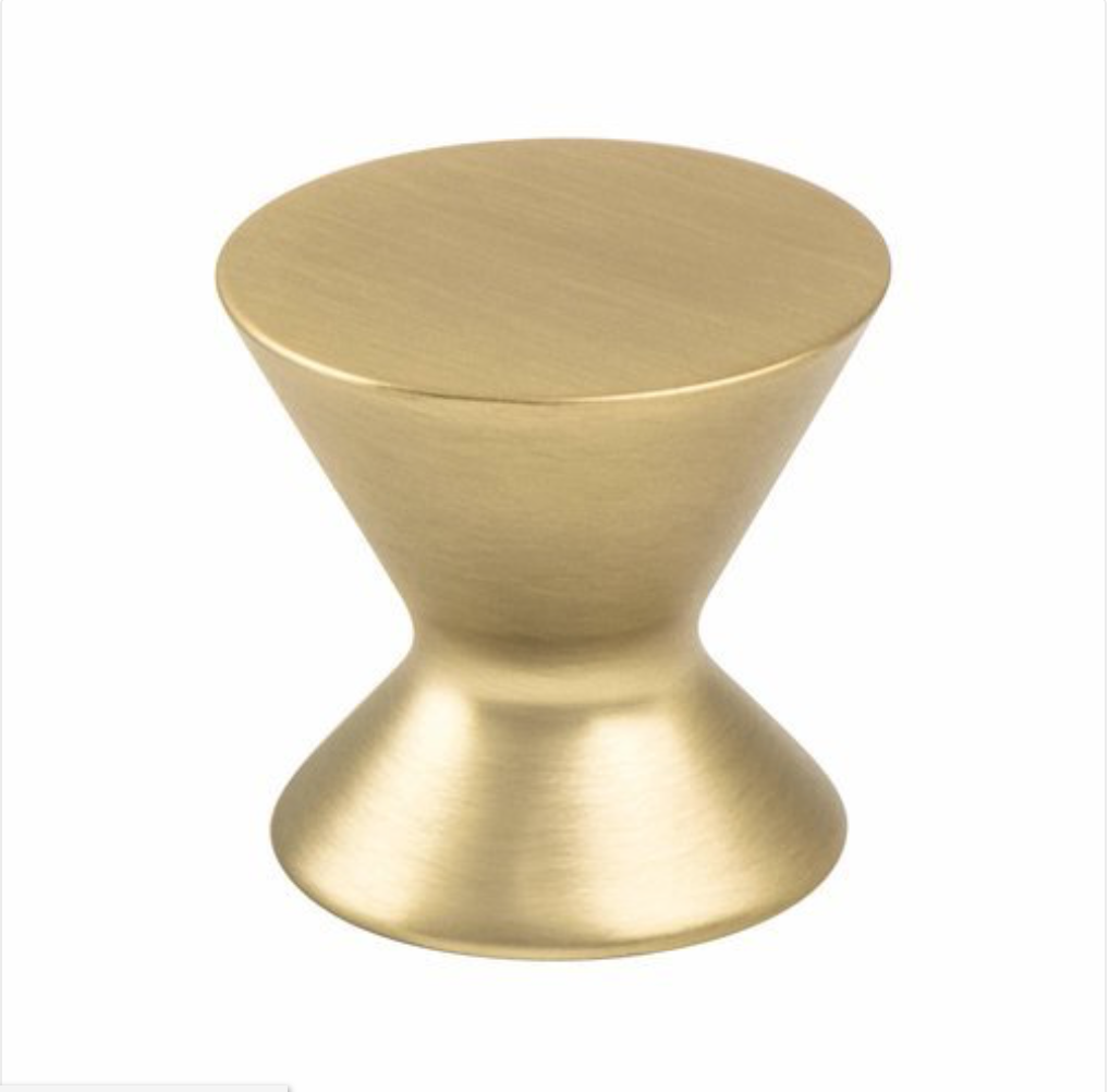 Satin Brass "Core" Drawer Pulls and Knob | Pulls