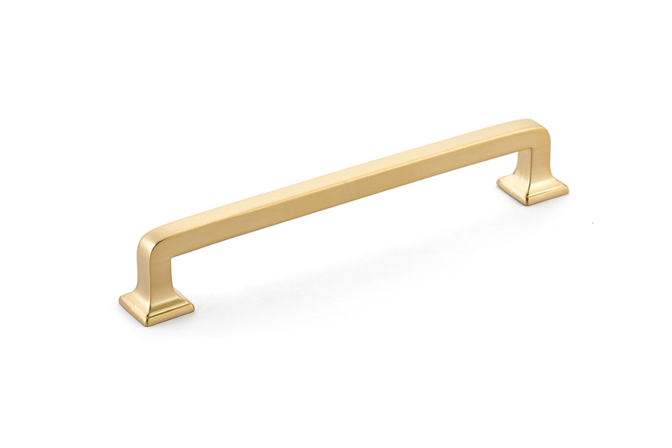 Menlo Park Brass Cabinet Drawer Pulls - Kitchen Drawer Handles - Brass Cabinet Hardware 