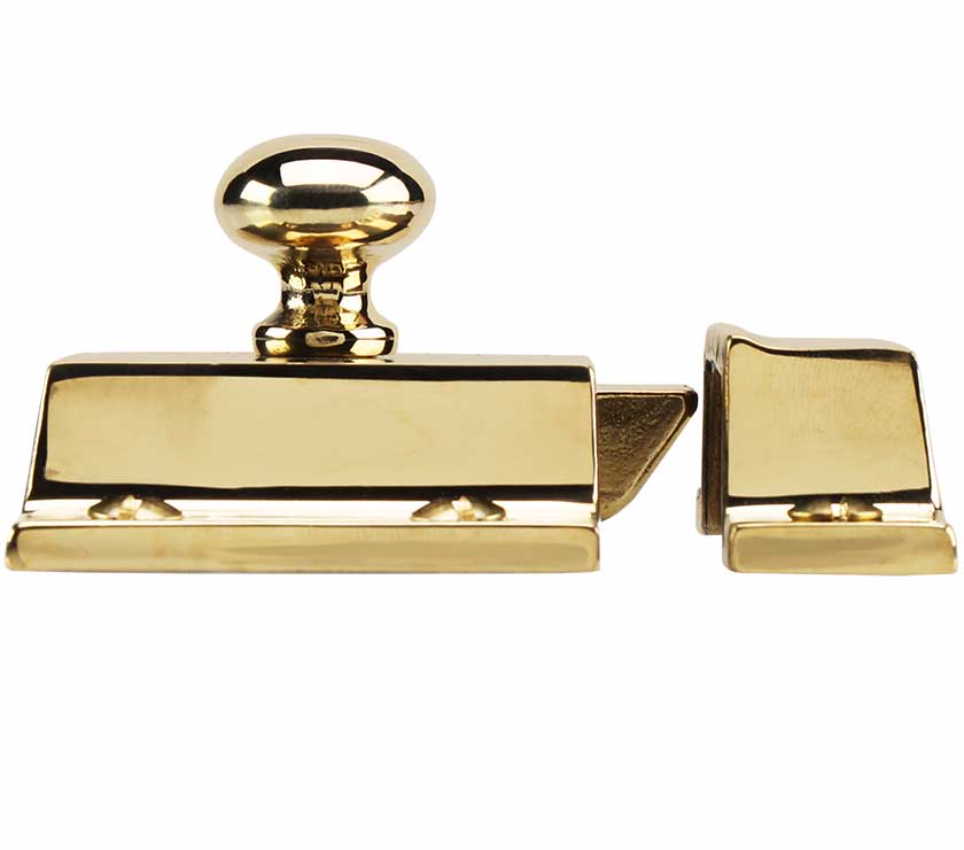 Unlacquered Brass "Eloise" Cabinet Latch Pull - Kitchen Drawer Handle | Pulls