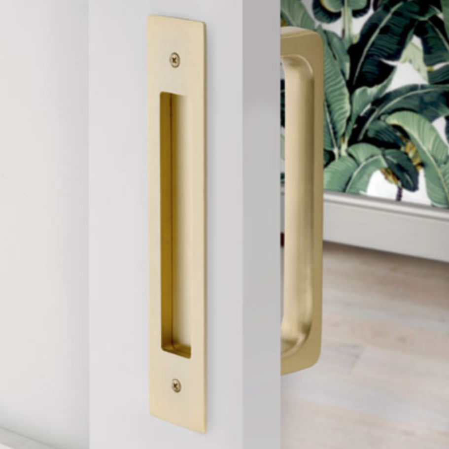 Door Flush Pull and Handle Hardware for Interior Sliding and Barn Doors