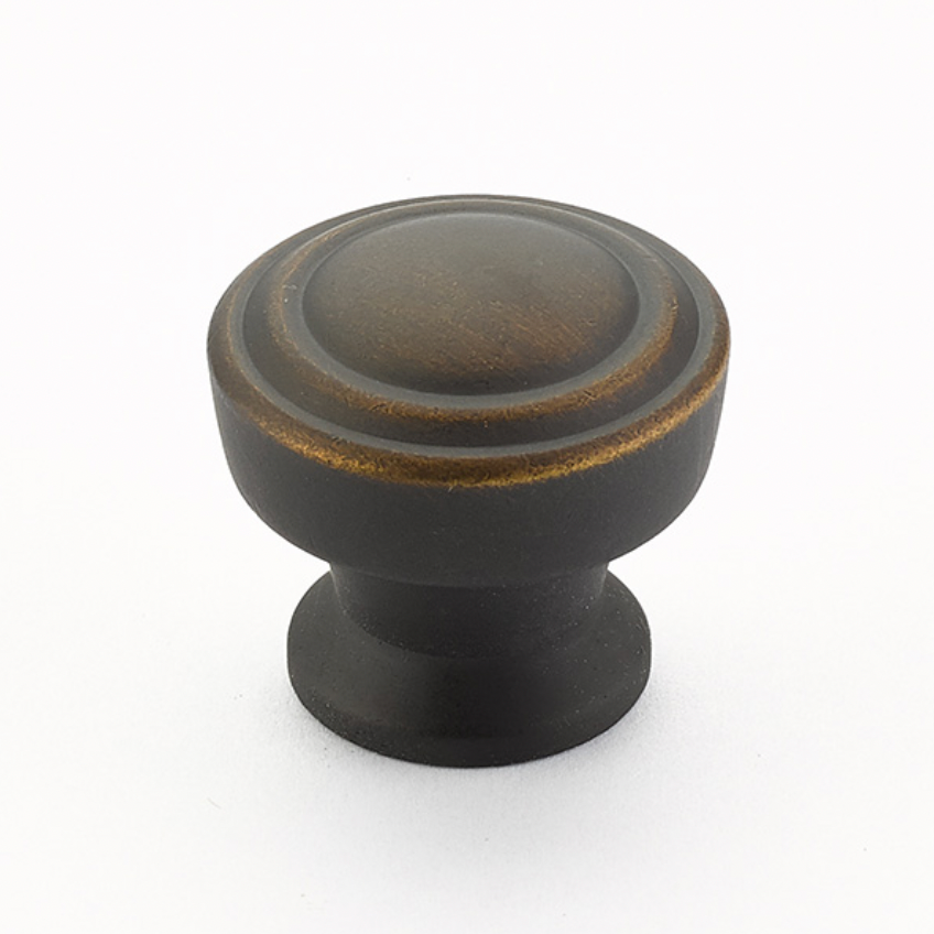 Antique Rubbed Bronze "Moderna" Cabinet Drawer Pulls and Cabinet Knobs - Forge Hardware Studio