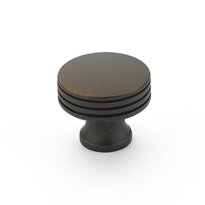 Antique Rubbed Bronze "Moderna" Cabinet Drawer Pulls and Cabinet Knobs - Forge Hardware Studio