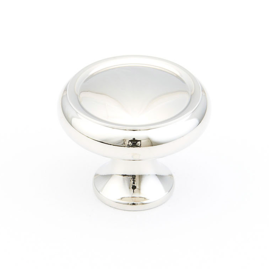 Polished Nickel "Leah" Cabinet Knobs Drawer Pulls and Cup Pulls - Forge Hardware Studio