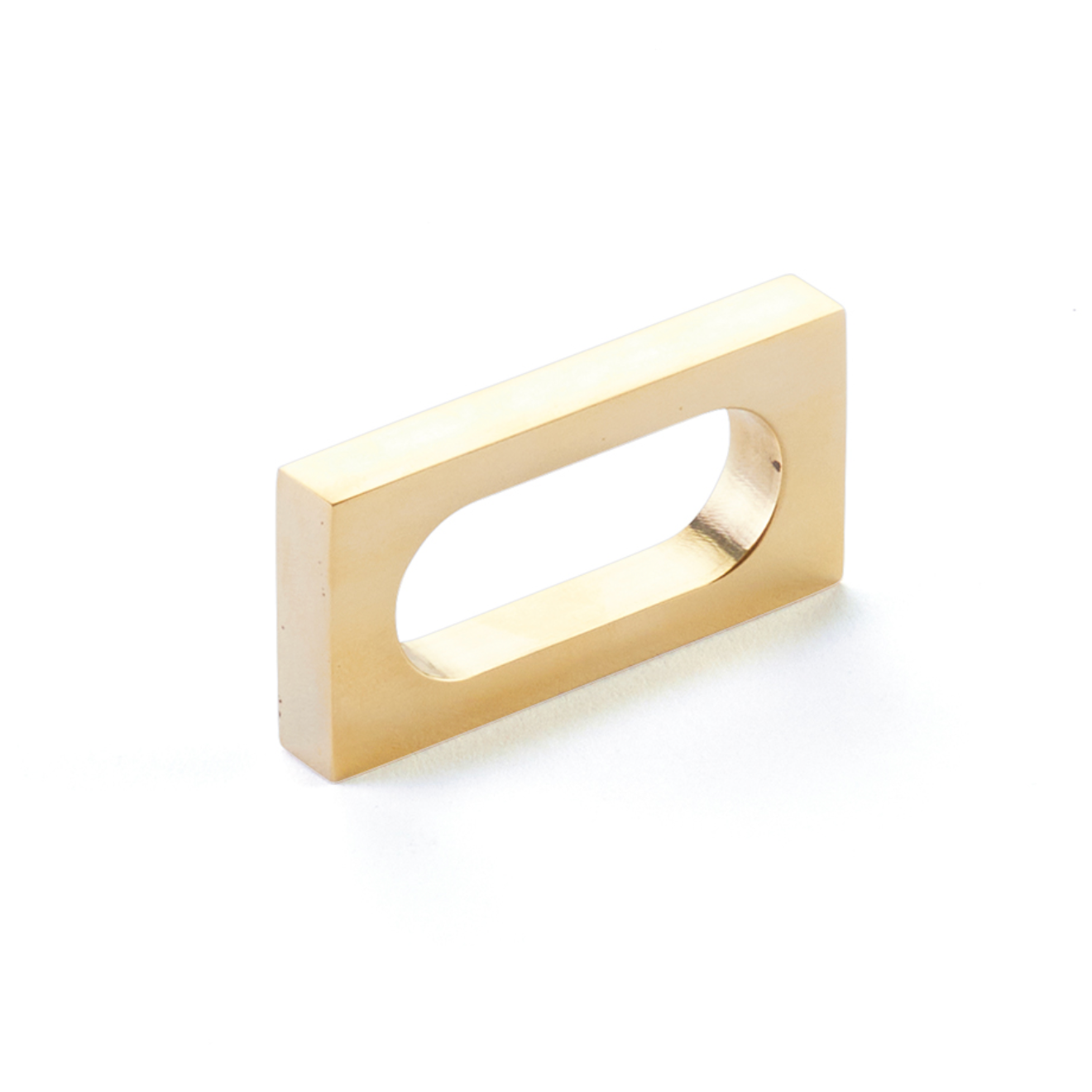 Satin Brass "Loop" Square Drawer Pulls and Cabinet Knobs - Forge Hardware Studio