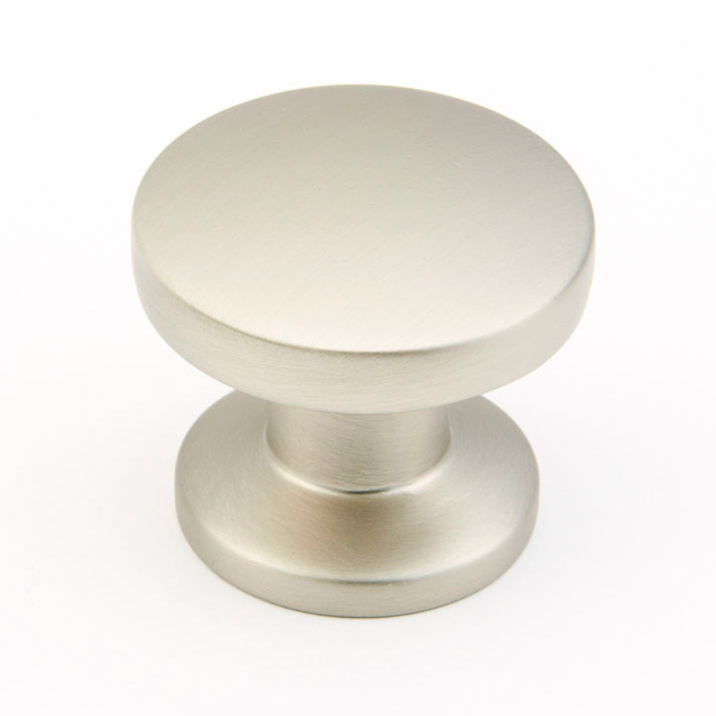 Square "Milli" Satin Nickel Cabinet Knobs and Drawer Pulls - Forge Hardware Studio