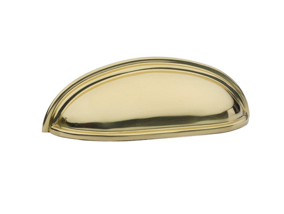 Unlacquered Brass "Heritage" Cabinet Cup Drawer Pull - Kitchen Drawer Handle | Pulls