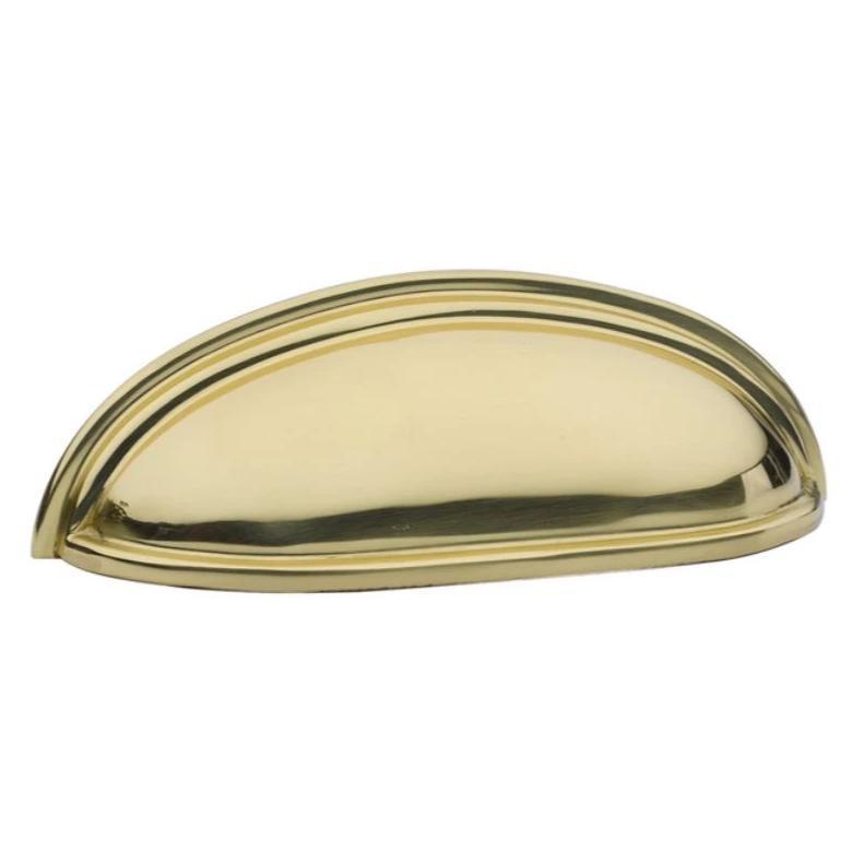 Polished Brass "Heritage" Cabinet Cup Drawer Pull - Kitchen Drawer Handle | Pulls
