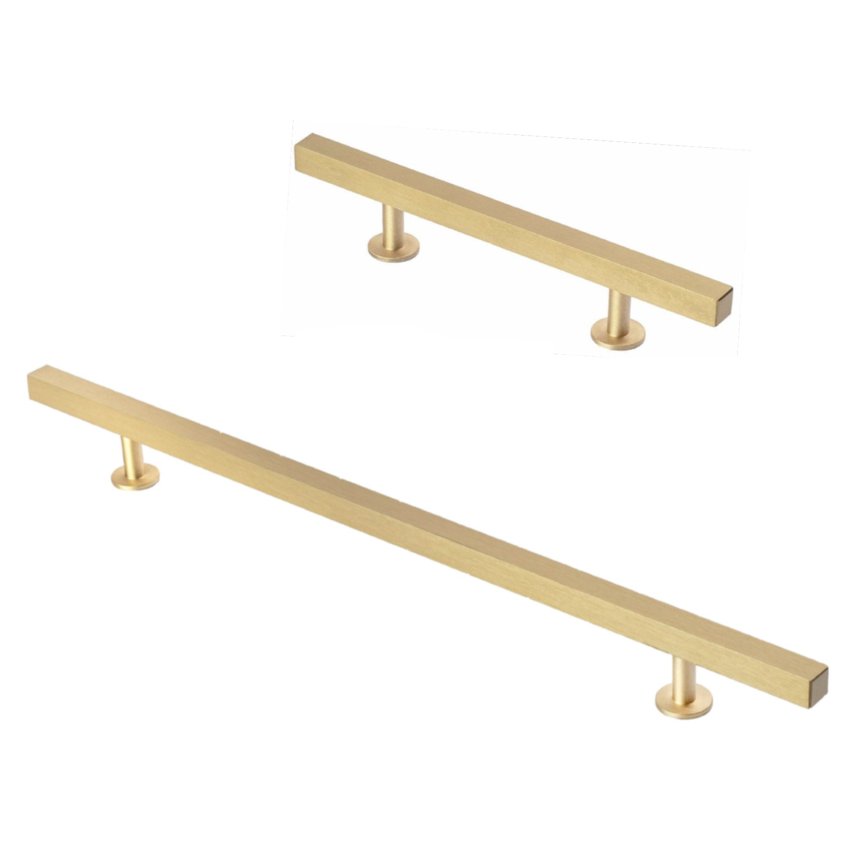 Lew's Hardware Bar Series Brass Cabinet Handles - Forge Hardware Studio