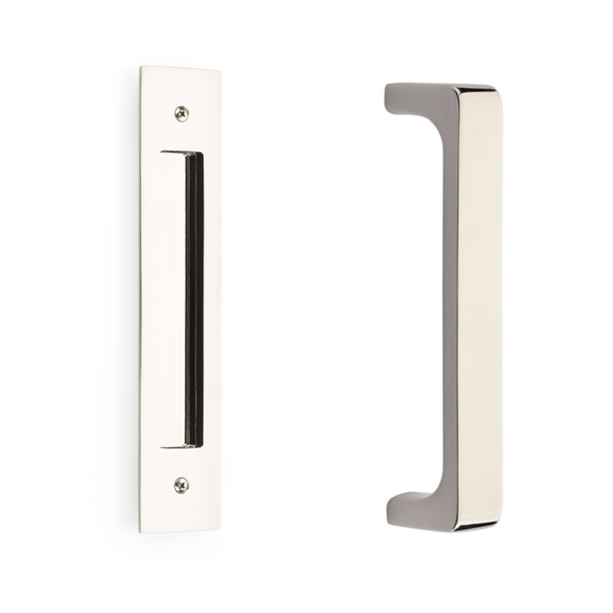 Door Flush Pull and Handle Hardware for Interior Sliding and Barn Doors
