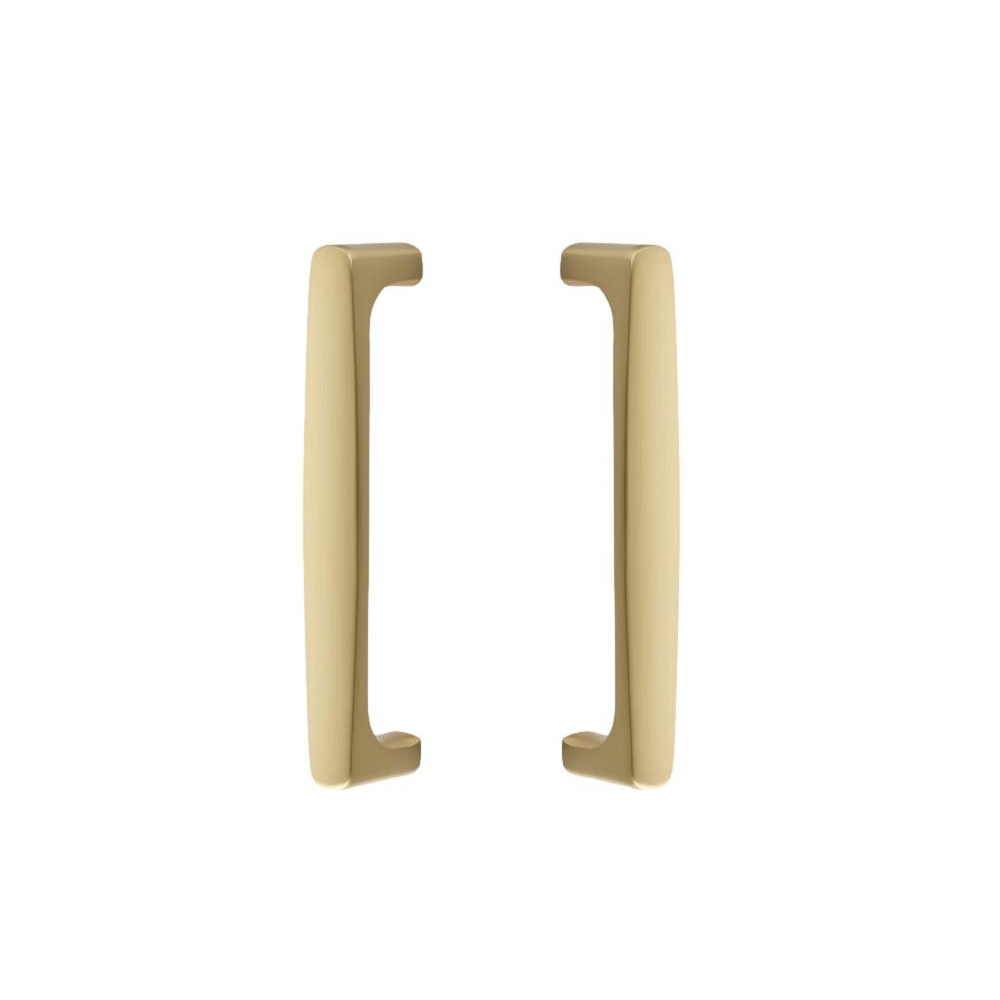 Back to Back "Riverside" Door Pull in Satin Brass  Hardware for Interior Sliding and Barn Doors