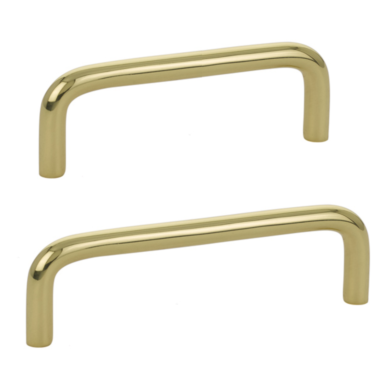 Polished Brass "Wire" Drawer Pulls - Cabinet Handles | Drawer Pull