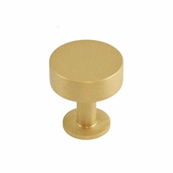 Lew's Square Bar Cabinet Knobs and Handles in Brushed Brass