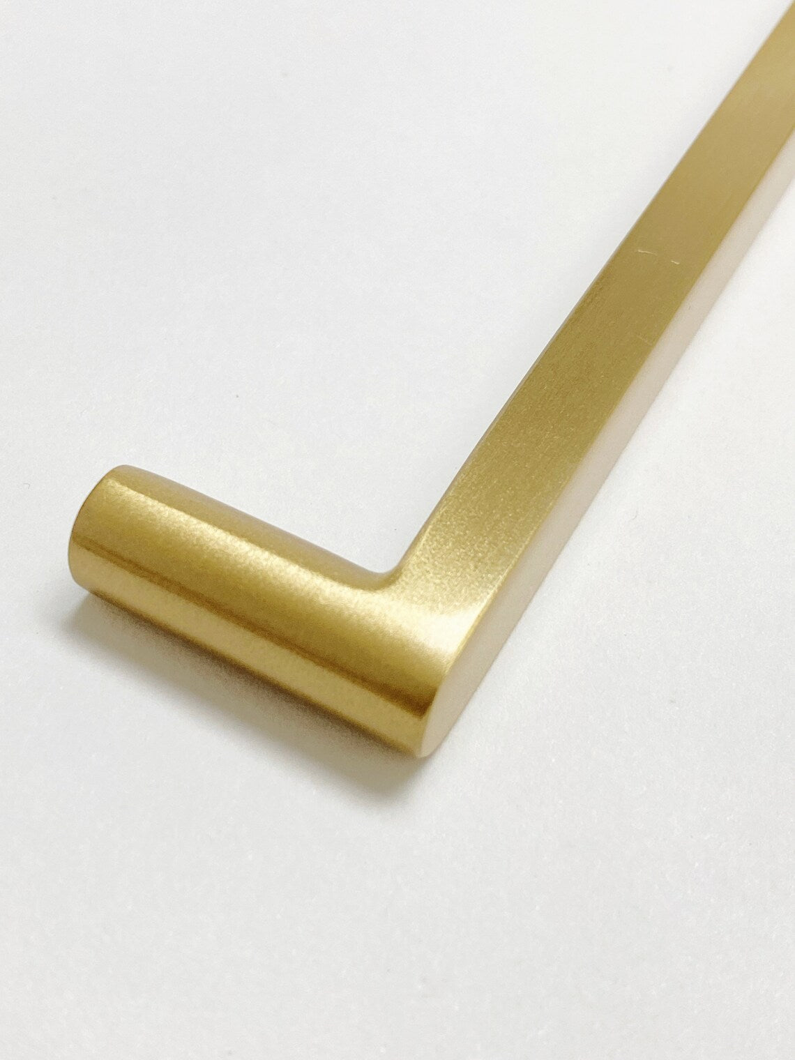 Brushed Brass "Charlie" Drawer Pulls and Cabinet Knobs - Forge Hardware Studio